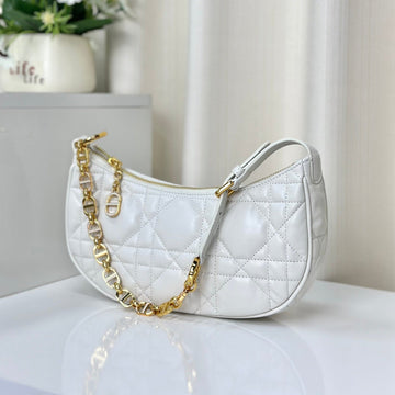 CD LOUNGE 26 BAG IN WHITE LAMBSKIN By Luxe Carry