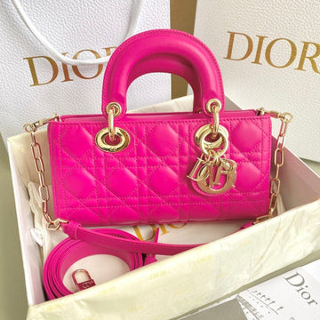 D-JOY BAG 22 IN HOT PINK LAMBSKIN Luxe Carry Bags