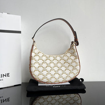 TRIOMPHE 23 COWHIDE WHITE CARO Luxe Carry