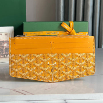 INSERT LOUISE 21 IN YELLOW GOYARDINE CANVAS by Luxe Carry