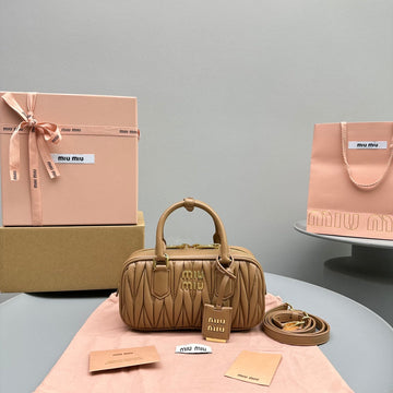 ARCADIE 23 BAG IN NAPLES YELLOW LAMBSKIN By Luxe Carry