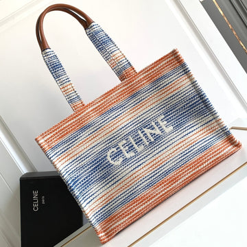 CABAS THAIS 41 RAINBOW FABRIC TOTE Luxe Carry Bags