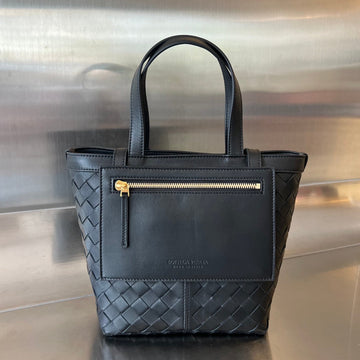FLIP FLAP 23 BAG IN BLACK LAMBSKIN by Luxe Carry