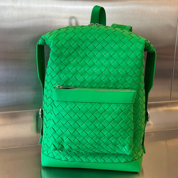 BACKPACK 42 IN PARAKEET GREEN CALFSKIN Luxe Carry Bags