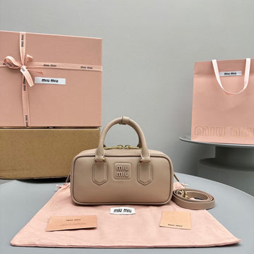 ARCADIE SMALL 22 BAG IN BABY PINK CALFSKIN Luxe Carry Bags