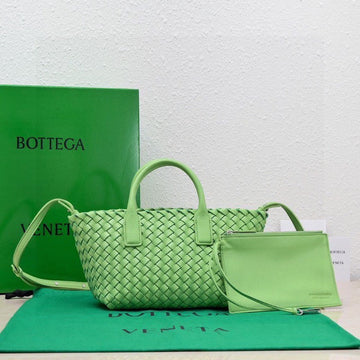 Mini Cabat 20cm Green Lambskin Ghw Luxe Carry