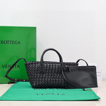 Mini Cabat 20cm Black Lambskin Ghw Luxe Carry Bags