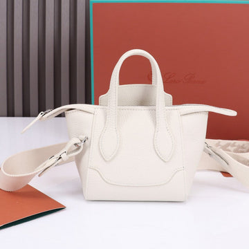 NANO SMILE BAG 18 IN WHITE CALFSKIN Luxe Carry