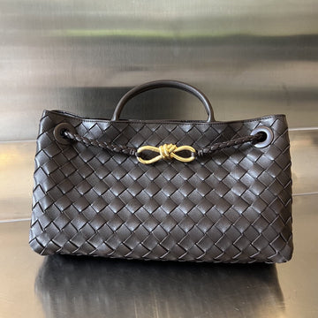 SMALL ANDIAMO 29 IN DARK BROWN LAMBSKIN Luxe Carry