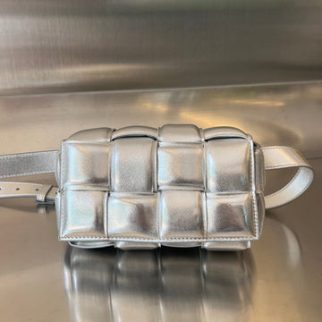 MINI CASSETTE 18 IN SILVER LAMBSKIN by Luxe Carry