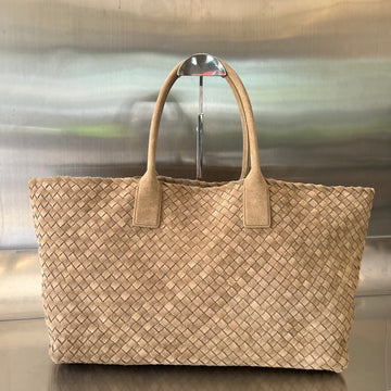 LARGE CABAT 51 IN CAMEL BROWN SUEDE Luxe Carry
