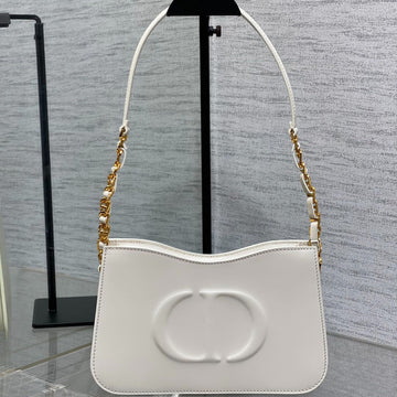 HOBO SIGNATURE 23 BAG IN WHITE LAMBSKIN Luxe Carry