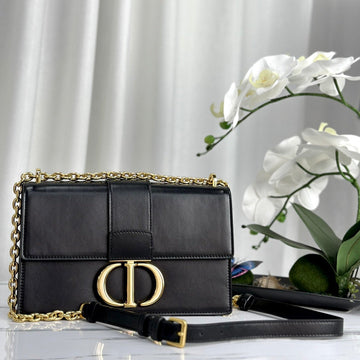 MONTAIGNE 25 BAG IN BLACK CALFSKIN Luxe Carry