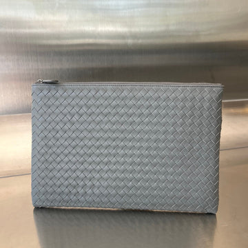 INTRECCIATO 30 IN GREY STEEL LAMBSKIN Luxe Carry Bags