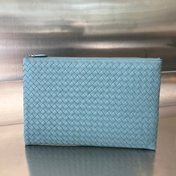 INTRECCIATO 30 IN SKY BLUE LAMBSKIN Luxe Carry