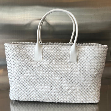 LARGE CABAT 51 IN WHITE LAMBSKIN Luxe Carry