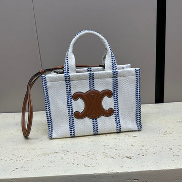 CABAS THAIS 26 CALFSKIN WHITE Luxe Carry Bags