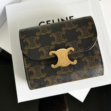 TRIOMPHE 10 CALFSKIN WALLET TAN by Luxe Carry