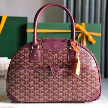 SAINT JEANNE BAG 35 IN CANNON PINK GOYARDINE CANVAS AND CALFSKIN Luxe Carry Bags
