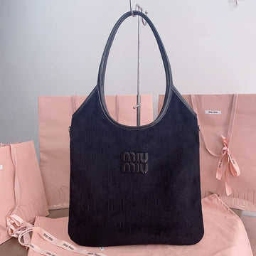 IVY TOTE BAG 40 IN DARK NAVY BLUE CORDUROY Luxe Carry