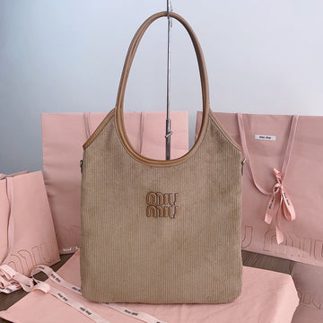 IVY TOTE BAG 40 IN LIGHT BROWN CORDUROY By Luxe Carry