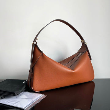 UNDERARM BAG 34 SOFT TAN BROWN CALFSKIN Luxe Carry