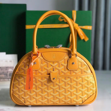 SAINT JEANNE MINI BAG 26 IN YELLOW GOYARDINE CANVAS AND CALFSKIN Luxe Carry Bags