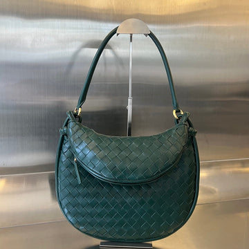 MEDIUM GEMELLI 36 DARK GREEN LAMBSKIN Luxe Carry Bags