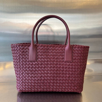 SMALL CABAT 32 IN BURGUNDY RED LAMBSKIN Luxe Carry