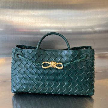 SMALL ANDIAMO 29 IN EMERALD GREEN LAMBSKIN Luxe Carry Bags