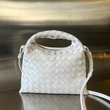 MINI HOP 25 IN WHITE CALFSKIN by Luxe Carry