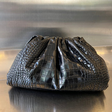 Classic Pouch 40cm Black Calfskin by Luxe Carry