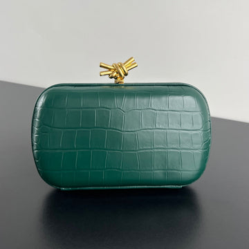 KNOT 19 IN EDEN GREEN CROCODILE PATTERN CALFSKIN by Luxe Carry