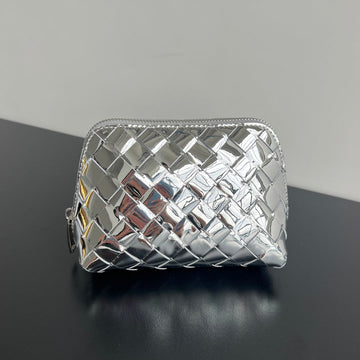 INTRECCIATO 16 BAG IN SILVER LAMBSKIN Luxe Carry Bags
