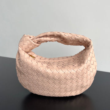 MINI JODIE 36 CM IN LIGHT PINK LAMBSKIN by Luxe Carry
