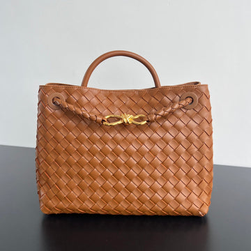LARGE ANDIAMO 32 IN BURNT ORANGE LAMBSKIN Luxe Carry