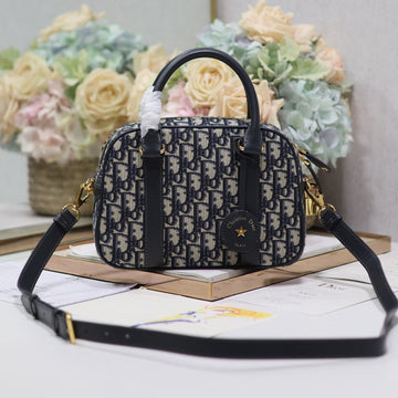SMALL 25 D-VIBE BOWLING BAG IN BLUE MONOGRAM OBLIQUE JACQUARD By Luxe Carry
