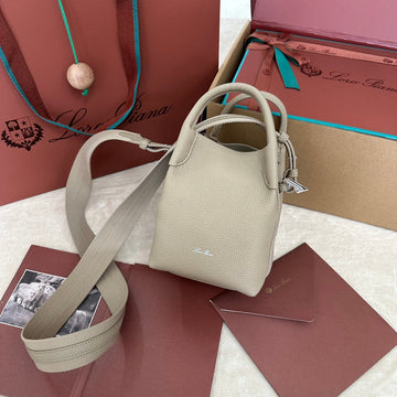 MICRO BALE BAG IN KHAKI BROWN CALFSKIN by Luxe Carry