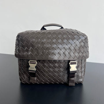 POSTINO BAG 30 IN HICKORY BROWN CALFSKIN by Luxe Carry