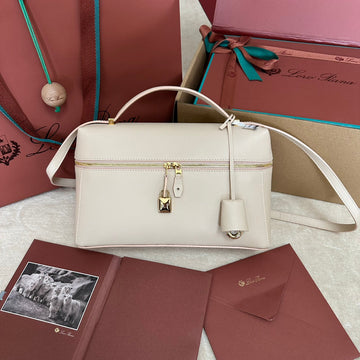 EXTRA BAG L27 IN LIGHT PINK SMOOTH CALFSKIN WITH GOLD HARDWARE Luxe Carry Bags