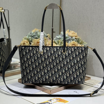MEDIUM 37 TOUJOURS BAG IN BLACK MONOGRAM DENIM By Luxe Carry