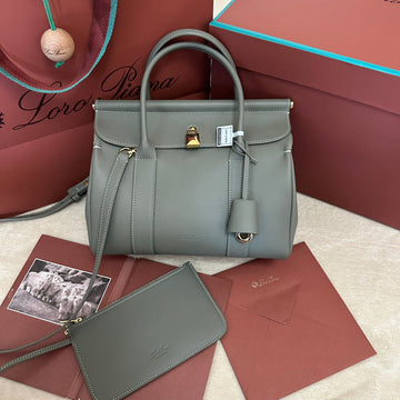 LOOM BAG 25 IN THYME GREEN SMOOTH CALFSKIN by Luxe Carry