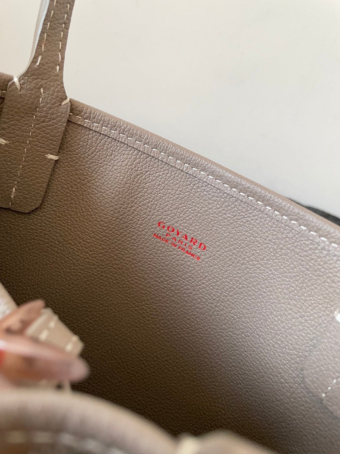 ANJOU MINI BAG 20 IN GREY MIX GREEN GOYARDINE CANVAS AND CALFSKIN by Luxe Carry