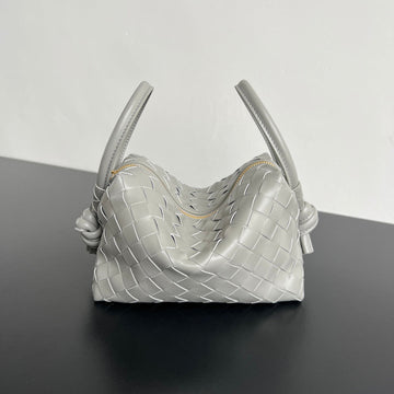 SMALL TOP HANDLE LOOP 19 IN RHINO GRAY CALFSKIN Luxe Carry Bags