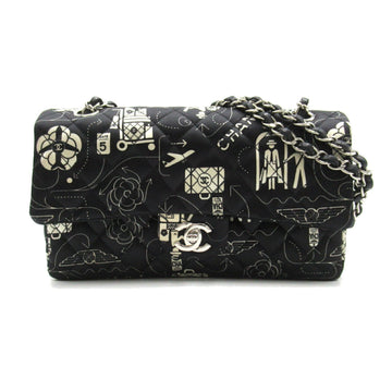 Top Quality Chanel Satin Airline W Flap Chain Shoulder Bag