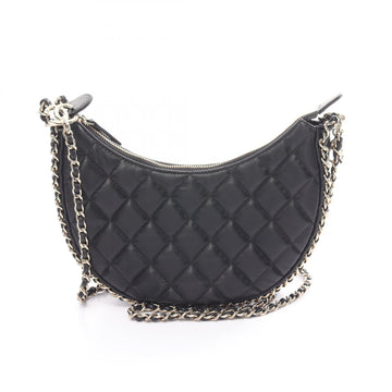 Top Quality Chanel Matelasse Small Hobo Shoulder Bag Black