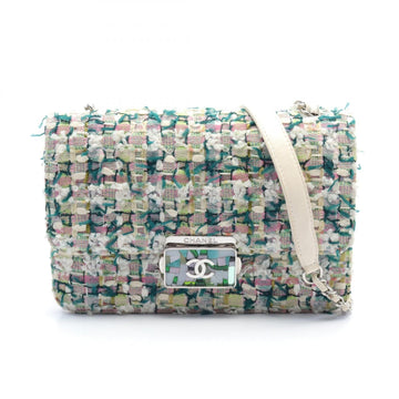 Top Quality Chanel Coco Mark Fabric Leather Shoulder Bag A93221