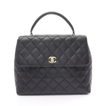 Top Quality Chanel Caviar Skin Matelasse Handbag Black