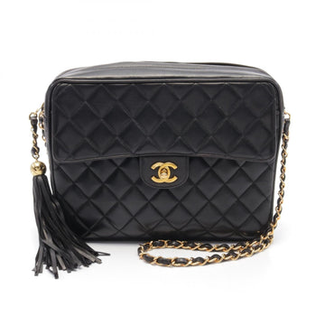 Top Quality Chanel Matelasse Lambskin Shoulder Bag Black