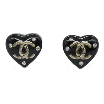 Top Quality Chanel Heart Earrings Plastic Gold